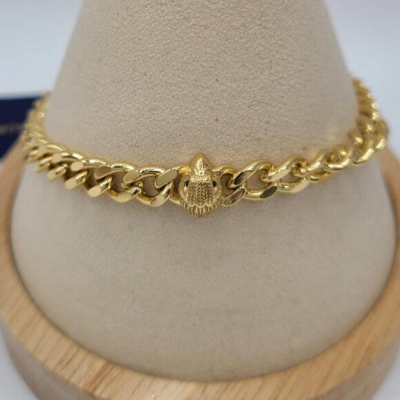 Kurt Geiger Gold Curb Chain Eagle Bracelet NWT!  NEW! - Picture 2 of 8